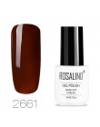 ROSALIND hybrydowy lakier do paznokci Soak Off biała butelka UV kolory Vernis Semi permanentny Manicure do żel do paznokci polsk