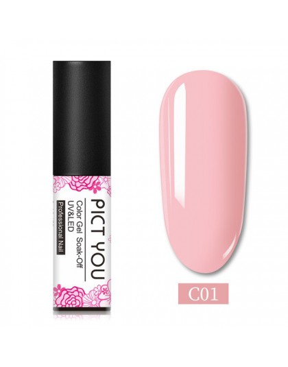 PICT ci 5ml stałe-lakier żelowy kolorowy One-shot kolor żel do malowania paznokci moda usuwanie żelu uv lakier