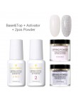 BORN PRETTY żel bazowy Top żel naturalny suchy aktywator Brush Saver do systemu Dip proszek do paznokci 7ml/15ml Dip Nail Powers