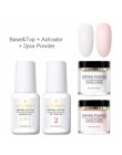 BORN PRETTY żel bazowy Top żel naturalny suchy aktywator Brush Saver do systemu Dip proszek do paznokci 7ml/15ml Dip Nail Powers
