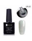 UR SUGAR 7.5ml brokatowy lakier do paznokci czarny kryształ żel UV laserowe cekiny żel polski Soak Off UV lakier do paznokci