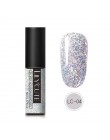 LILYCUTE Laser srebrny żel do paznokci uv brokat 5ml żelowy lakier do paznokci Soak Off UV Led lakier do paznokci