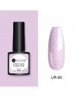 UR SUGAR 7.5ml brokatowy lakier do paznokci czarny kryształ żel UV laserowe cekiny żel polski Soak Off UV lakier do paznokci