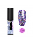 LILYCUTE Laser srebrny żel do paznokci uv brokat 5ml żelowy lakier do paznokci Soak Off UV Led lakier do paznokci