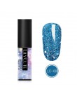 LILYCUTE Laser srebrny żel do paznokci uv brokat 5ml żelowy lakier do paznokci Soak Off UV Led lakier do paznokci
