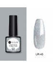 UR SUGAR 7.5ml brokatowy lakier do paznokci czarny kryształ żel UV laserowe cekiny żel polski Soak Off UV lakier do paznokci