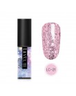 LILYCUTE Laser srebrny żel do paznokci uv brokat 5ml żelowy lakier do paznokci Soak Off UV Led lakier do paznokci