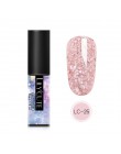 LILYCUTE Laser srebrny żel do paznokci uv brokat 5ml żelowy lakier do paznokci Soak Off UV Led lakier do paznokci