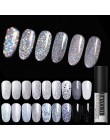 LILYCUTE 5ml żelowy lakier do paznokci srebrny brokat cekiny żel UV lakier długotrwały Soak Off żelowy lakier do paznokci
