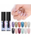 LILYCUTE 5ml żelowy lakier do paznokci srebrny brokat cekiny żel UV lakier długotrwały Soak Off żelowy lakier do paznokci
