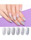 LILYCUTE 5ml żelowy lakier do paznokci srebrny brokat cekiny żel UV lakier długotrwały Soak Off żelowy lakier do paznokci