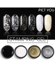 PICT YOU 5ml żel do tłoczenia polski Semi Permanent Vernis żel do malowania z warstwa wierzchnia płytka do stemplowania lakier ż