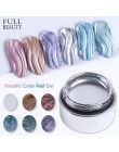 6ml metaliczny lustro żelowy lakier do paznokci drut rysunek malarstwo lakier żelowy UV lub LED lampa Soak Off Nail Art Edge lak