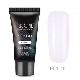 ROSALIND Poly Gel do przedłużania paznokci paznokcie u rąk artystyczny Manicure żel akrylowy lakier hybrydowy 30ML Poly żelowy l