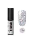 LILYCUTE 5ml żelowy lakier do paznokci srebrny brokat cekiny żel UV lakier długotrwały Soak Off żelowy lakier do paznokci