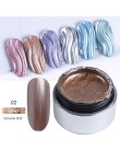 6ml metaliczny lustro żelowy lakier do paznokci drut rysunek malarstwo lakier żelowy UV lub LED lampa Soak Off Nail Art Edge lak