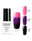 ROSALIND żel do paznokci temperatura zmiana koloru UV Vernis Semi permanent żelowy lakier do paznokci hybrydowe paznokcie sztuka