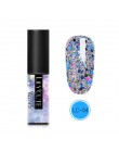 LILYCUTE 5ml żelowy lakier do paznokci srebrny brokat cekiny żel UV lakier długotrwały Soak Off żelowy lakier do paznokci