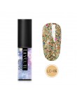 LILYCUTE 5ml żelowy lakier do paznokci srebrny brokat cekiny żel UV lakier długotrwały Soak Off żelowy lakier do paznokci
