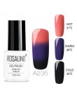 ROSALIND żel do paznokci temperatura zmiana koloru UV Vernis Semi permanent żelowy lakier do paznokci hybrydowe paznokcie sztuka