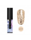 LILYCUTE 5ml żelowy lakier do paznokci srebrny brokat cekiny żel UV lakier długotrwały Soak Off żelowy lakier do paznokci