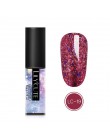 LILYCUTE 5ml żelowy lakier do paznokci srebrny brokat cekiny żel UV lakier długotrwały Soak Off żelowy lakier do paznokci