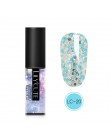 LILYCUTE 5ml żelowy lakier do paznokci srebrny brokat cekiny żel UV lakier długotrwały Soak Off żelowy lakier do paznokci