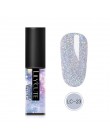 LILYCUTE 5ml żelowy lakier do paznokci srebrny brokat cekiny żel UV lakier długotrwały Soak Off żelowy lakier do paznokci