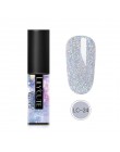 LILYCUTE 5ml żelowy lakier do paznokci srebrny brokat cekiny żel UV lakier długotrwały Soak Off żelowy lakier do paznokci