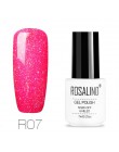 ROSALIND żel polski Nail Art 7ML Vernis półtrwały żel do przykrywania płaszcz Manicure Soak-Off UV biała butelka żel hybrydowy d