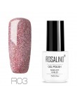ROSALIND żel polski Nail Art 7ML Vernis półtrwały żel do przykrywania płaszcz Manicure Soak-Off UV biała butelka żel hybrydowy d