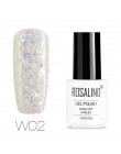 ROSALIND żel polski Nail Art 7ML Vernis półtrwały żel do przykrywania płaszcz Manicure Soak-Off UV biała butelka żel hybrydowy d