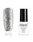 ROSALIND żel polski Nail Art 7ML Vernis półtrwały żel do przykrywania płaszcz Manicure Soak-Off UV biała butelka żel hybrydowy d
