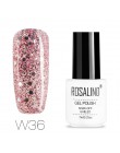ROSALIND żel polski Nail Art 7ML Vernis półtrwały żel do przykrywania płaszcz Manicure Soak-Off UV biała butelka żel hybrydowy d