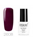 ROSALIND żel polski Nail Art 7ML Vernis półtrwały żel do przykrywania płaszcz Manicure Soak-Off UV biała butelka żel hybrydowy d