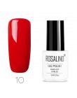 ROSALIND żel polski Nail Art 7ML Vernis półtrwały żel do przykrywania płaszcz Manicure Soak-Off UV biała butelka żel hybrydowy d