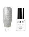 ROSALIND żel polski Nail Art 7ML Vernis półtrwały żel do przykrywania płaszcz Manicure Soak-Off UV biała butelka żel hybrydowy d