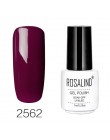 ROSALIND żel polski Nail Art 7ML Vernis półtrwały żel do przykrywania płaszcz Manicure Soak-Off UV biała butelka żel hybrydowy d