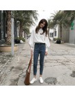 Woherb bluzki damskie bluzki w stylu Vintage długi rękaw latarniowy wiosna koszule jesienne panie koreański biały Blusas Mujer D