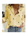 Damskie bluzki wiosenne jesienne bluzy wypoczynek biały guzik do koszuli V Neck sweter Top luźna z długim rękawem obszerna koszu