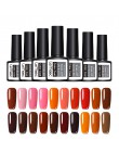 LEMOOC 8ml kolor żelowy lakier do paznokci 50 kolorów Soak Off LED UV żel kolor dyniowy lakier do paznokci długotrwały lakier do
