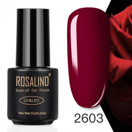 ROSALIND 7ML żelowy lakier do paznokci hybrydowy UV do Manicure Off Gellak biały Prime żel do malowania paznokci rozszerzenie pa