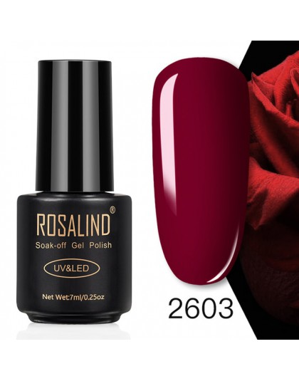 ROSALIND 7ML żelowy lakier do paznokci hybrydowy UV do Manicure Off Gellak biały Prime żel do malowania paznokci rozszerzenie pa