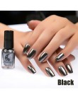6ML lustrzany efekt metaliczny lakier do paznokci przezroczyste fioletowa róża złoty srebrny chrom lakier do paznokci do paznokc