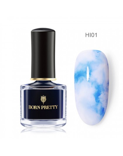 BORN PRETTY kwitnący lakier do paznokci 6ml gradientu akwarela atrament niebieski fioletowy lakier do paznokci Manicure DIY proj