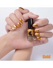 6ML lustrzany efekt metaliczny lakier do paznokci przezroczyste fioletowa róża złoty srebrny chrom lakier do paznokci do paznokc