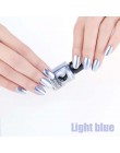 6ML lustrzany efekt metaliczny lakier do paznokci przezroczyste fioletowa róża złoty srebrny chrom lakier do paznokci do paznokc