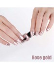 6ML lustrzany efekt metaliczny lakier do paznokci przezroczyste fioletowa róża złoty srebrny chrom lakier do paznokci do paznokc