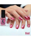 Moda lustrzany lakier do paznokci srebrny przezroczysty fioletowa róża złoty kolor 6ML długo trwały lakier do paznokci dziewczyn