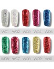 ROSALIND 7ML żelowy lakier do paznokci diamentowy brokat żel W01-29 żelowy lakier do paznokci Nail Art UV i LED Soak-Off Glitter